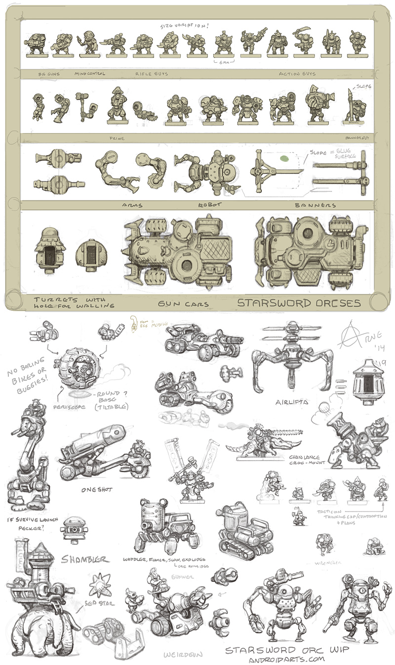 6mm Orcs on sprues